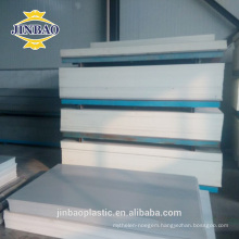 Jinbao CNC cutting 4x8ft 3mm 6mm plastic gray white pvc rigid sheet